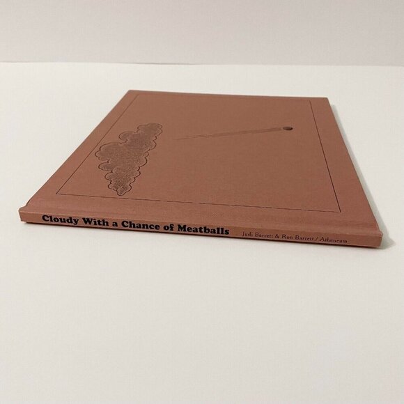 Vtg 1978 Cloudy with A Chance of Meatballs by Judi Barrett - Picture 3 of 16